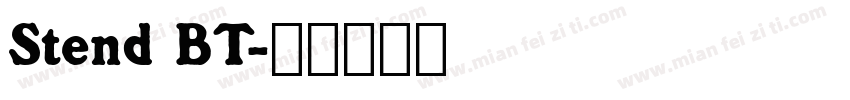 Stend BT字体转换
